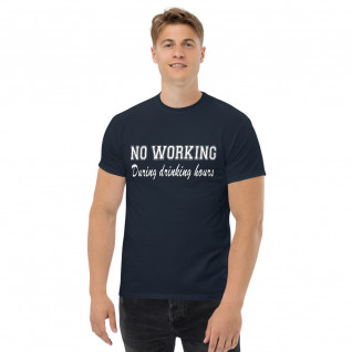 No working during drinking hours Men's heavyweight tee